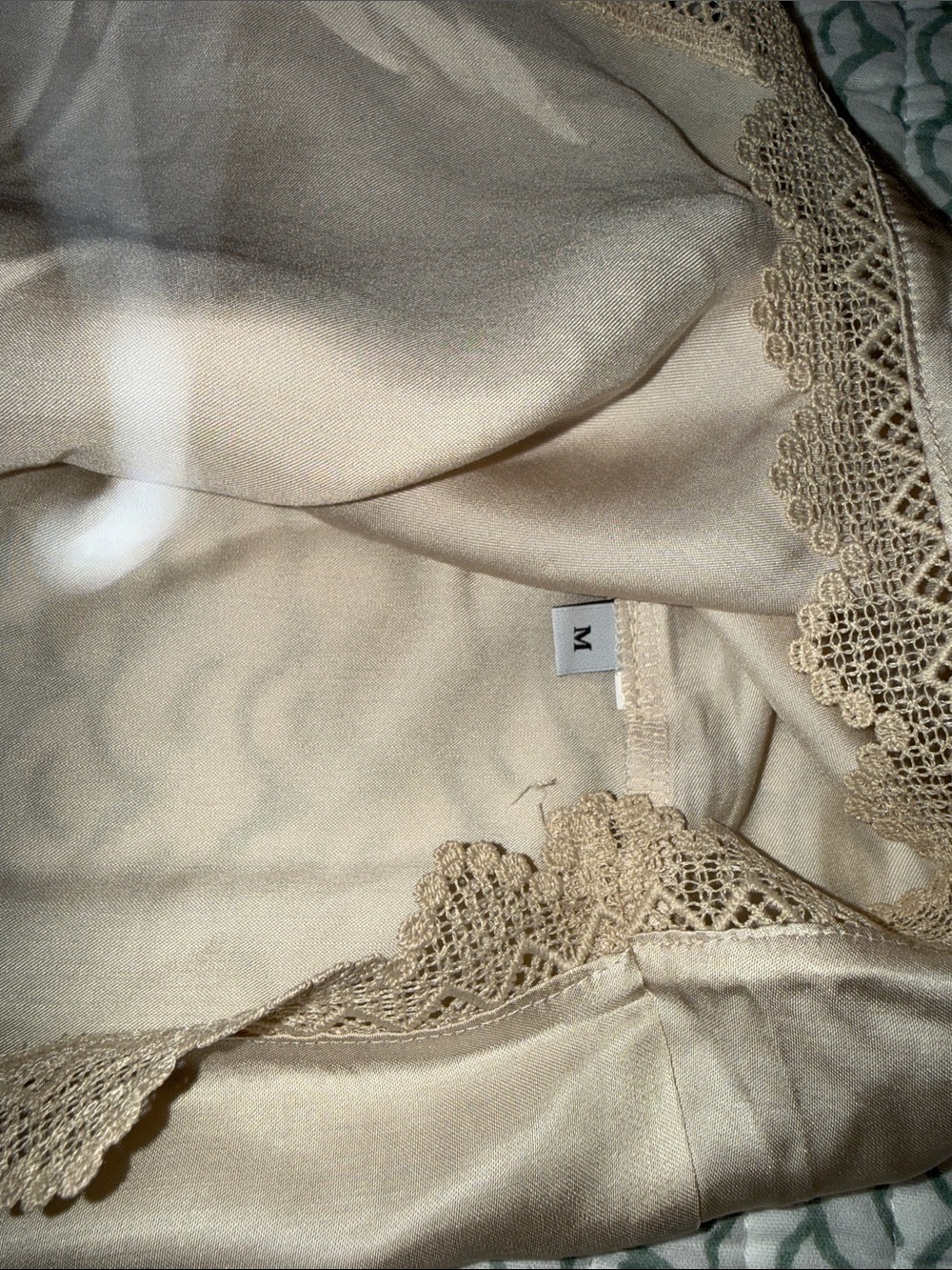 Intimissimi Mid Summer Dream. Viscose Satin Lace-Trim Camisole & Shorts Set - Picture 4 of 8
